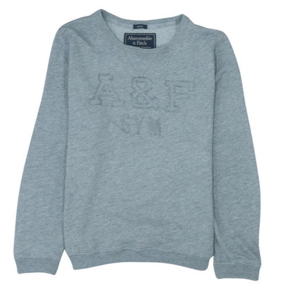 Abercrombie & Fitch Womens Grey XS Pullover Sweatshirt Classic Crew Neck