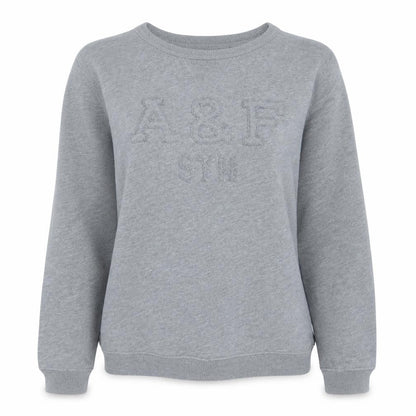 Abercrombie & Fitch Womens Grey XS Pullover Sweatshirt Classic Crew Neck