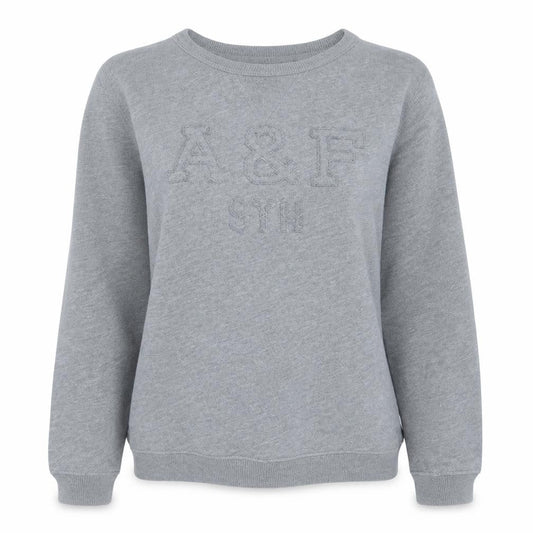 Abercrombie & Fitch Womens Grey XS Pullover Sweatshirt Classic Crew Neck