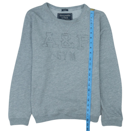 Abercrombie & Fitch Womens Grey XS Pullover Sweatshirt Classic Crew Neck