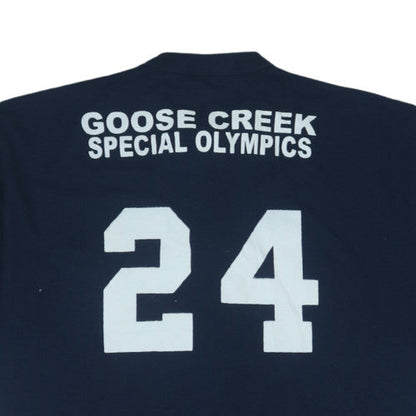 Majestic Men's Blue XL Braves Henley Sports T-Shirt