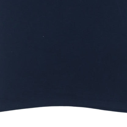 Majestic Men's Blue XL Braves Henley Sports T-Shirt