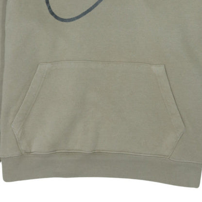 Nike Womens Beige XL Pullover Hoodie with Logo Print