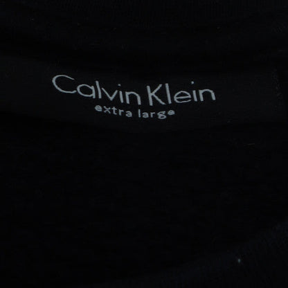 Calvin Klein Womens Black XL Pullover Sweatshirt Crew Neck Cotton Blend