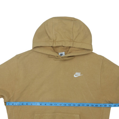 Nike Men's Beige Pullover Hoodie M Regular Fit Fleece