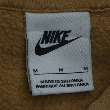 Nike Men's Beige Pullover Hoodie M Regular Fit Fleece
