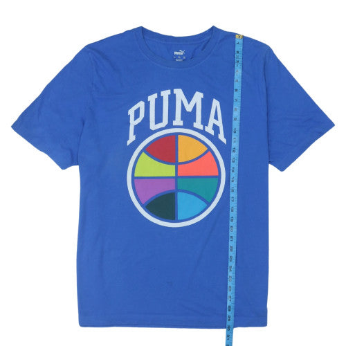 Puma Men's Blue 2XL Graphic Logo Sports T-Shirt