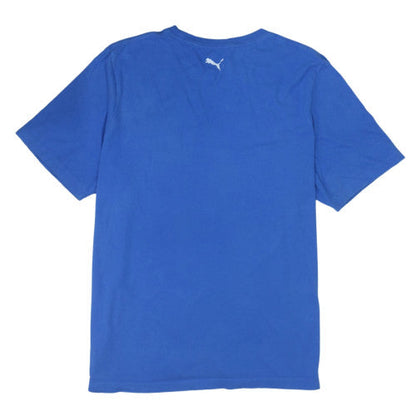 Puma Men's Blue 2XL Graphic Logo Sports T-Shirt