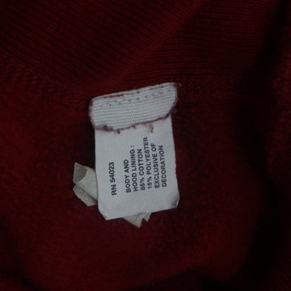 GAP Men's Red Pullover Hoodie Large Fleece Logo Sweatshirt