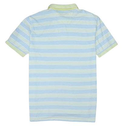 Nautica Men’s Blue Striped 2XL Cotton Polo Shirt