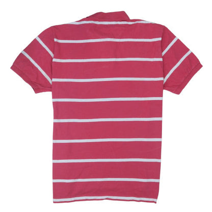 Chaps Men's Pink Striped Stretch Polo Shirt XL Cotton