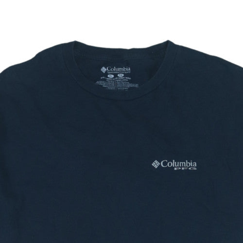 Columbia Men's Blue XL PFG Cotton Crew Neck Graphic T-Shirt