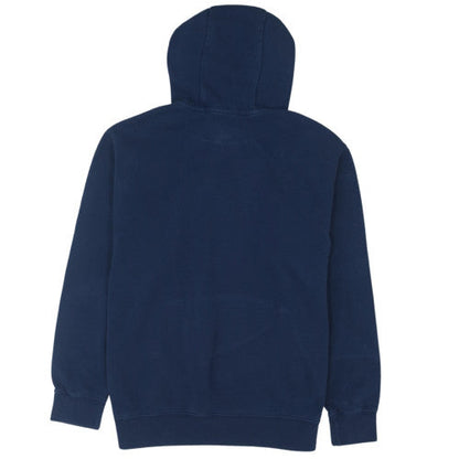Nike Men Blue Pullover Logo Hoodie L Fleece Sportswear