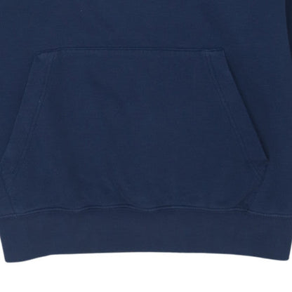 Nike Men Blue Pullover Logo Hoodie L Fleece Sportswear