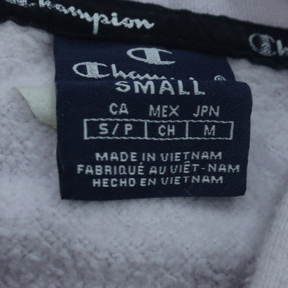Champion Women's White Small Pullover Hoodie Sweatshirt