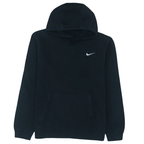 Nike Men’s Black Pullover Hoodie L Logo Fleece Sweatshirt