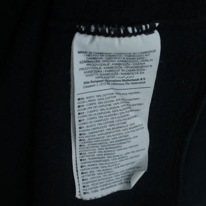 Nike Men’s Black Pullover Hoodie L Logo Fleece Sweatshirt