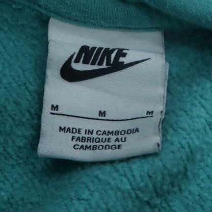 Nike Womens Teal Pullover Hoodie Medium Cotton Blend Casual