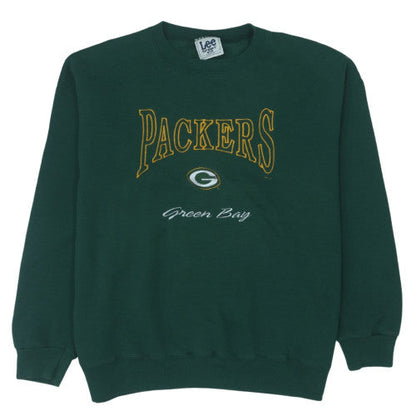 Lee Sport Men's Green XL Pullover Sweatshirt Packers Embroidered Vintage