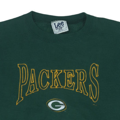 Lee Sport Men's Green XL Pullover Sweatshirt Packers Embroidered Vintage