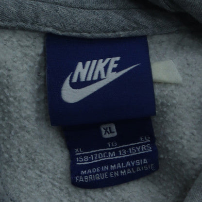 Nike Boys Grey Pullover Hoodie XL 13-15 Years Cotton Blend Sweatshirt