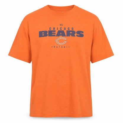 NFL Chicago Bears Orange Men's 2XL Cotton Graphic T-Shirt