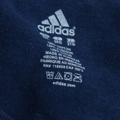 Adidas Men Blue Michigan Wolverines Graphic T-Shirt 2XL Regular Fit