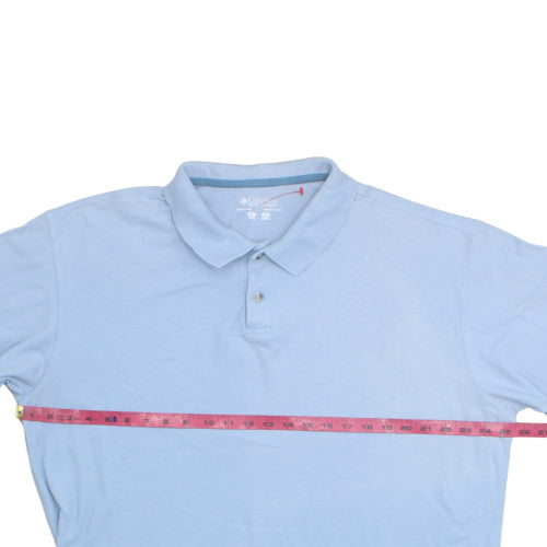 Columbia Men’s Blue XL Cotton Polo Shirt Classic Fit