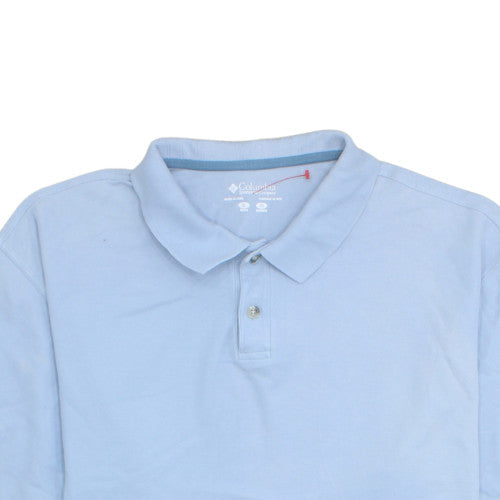 Columbia Men’s Blue XL Cotton Polo Shirt Classic Fit