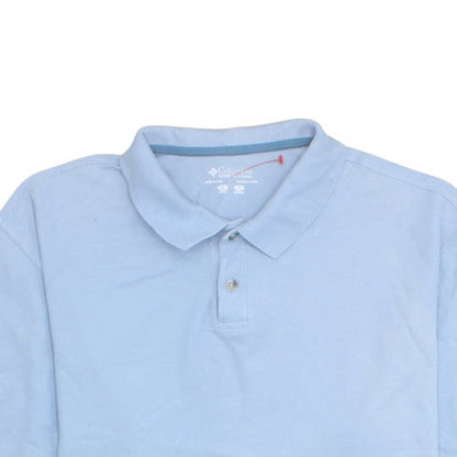 Columbia Men’s Blue XL Cotton Polo Shirt Classic Fit