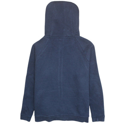 Nike Womens Navy Full Zip Hoodie L Cotton Blend Casual Sportswear