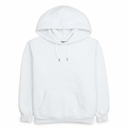 Dickies Mens White Pullover Hoodie Medium Fleece Cotton Blend