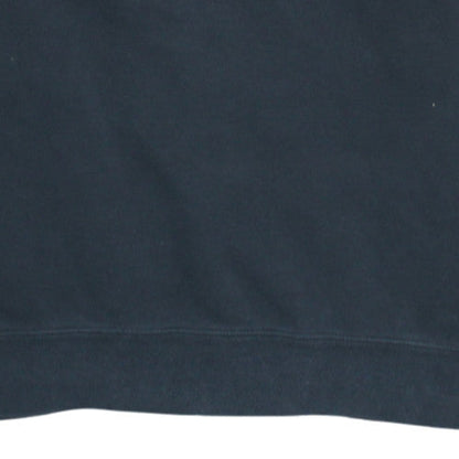 Nike Men's Black Large Crew Neck Cotton Sweatshirt with Logo