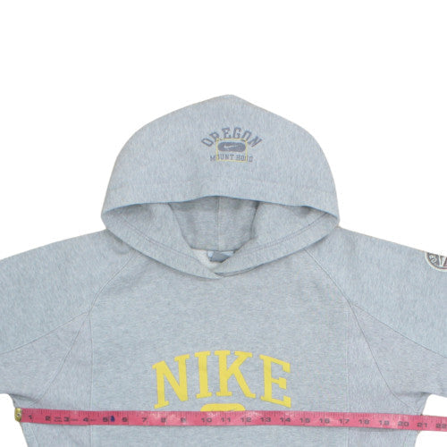 Nike Boys Grey Pullover Hoodie XL 158-170cm Cotton Blend Oregon Print