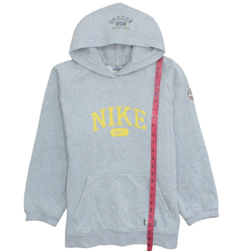 Nike Boys Grey Pullover Hoodie XL 158-170cm Cotton Blend Oregon Print