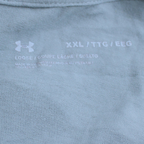 Under Armour Men's Blue 2XL Loose Fit Short Sleeve Crew Neck T-Shirt