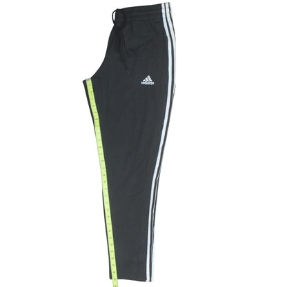 Adidas Men's Black L Jogger Trousers with Stripes