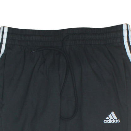 Adidas Men's Black L Jogger Trousers with Stripes