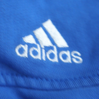 Adidas Mens Blue Full Zip Hoodie Size L Cotton Polyester Essentials