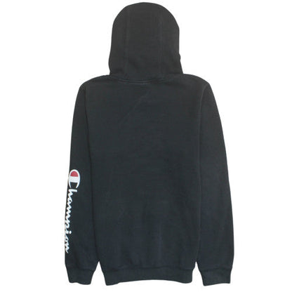Champion Boys Black Pullover Hoodie Youth 16 Embroidered Logo Cotton Blend