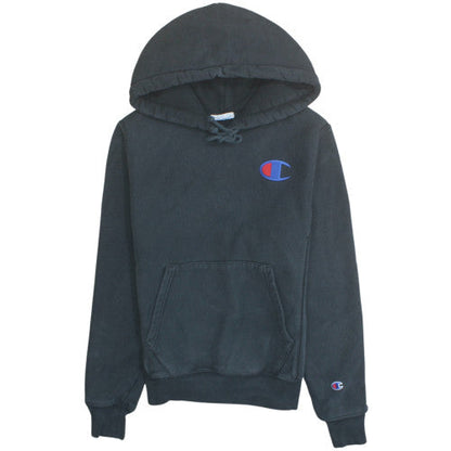 Champion Mens Black XS Fleece Hooded Sweatshirt Pullover