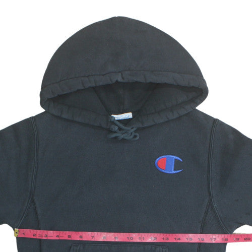 Champion Mens Black XS Fleece Hooded Sweatshirt Pullover