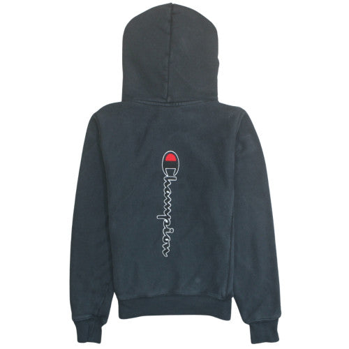 Champion Mens Black XS Fleece Hooded Sweatshirt Pullover