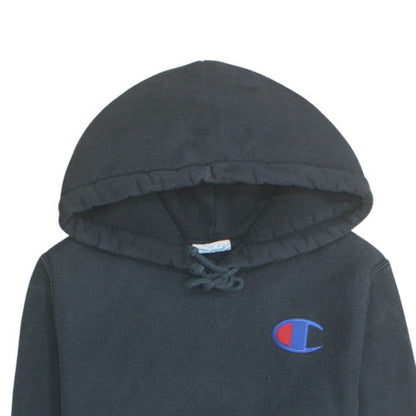 Champion Mens Black XS Fleece Hooded Sweatshirt Pullover
