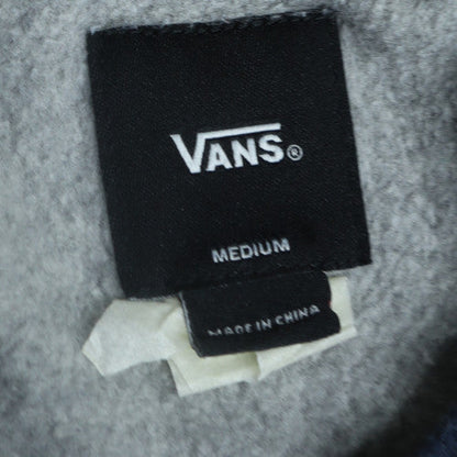 Vans Mens Grey Blue Pullover Sweatshirt Medium Crew Neck Regular Fit