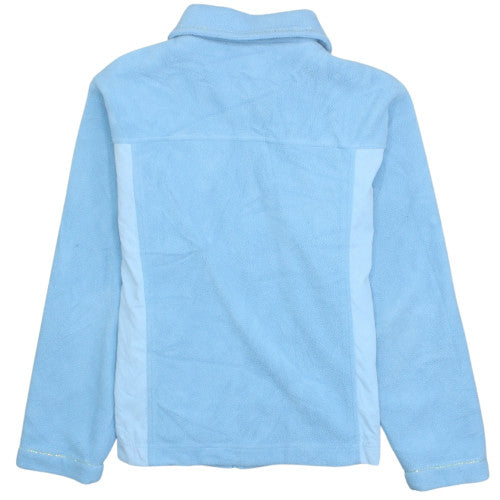 Reebok Womens Blue Fleece Full Zip Jacket Size M Lightweight