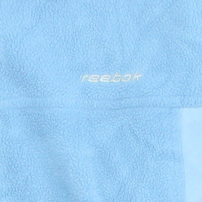 Reebok Womens Blue Fleece Full Zip Jacket Size M Lightweight
