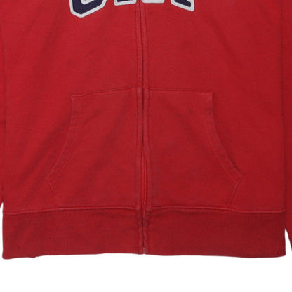 GAP Men Red Full Zip Hoodie XL Fleece Sweatshirt Logo