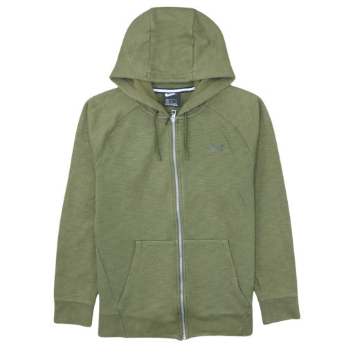 Nike Men's Green Full Zip Hoodie Size M Regular Fit Casual Sportswear