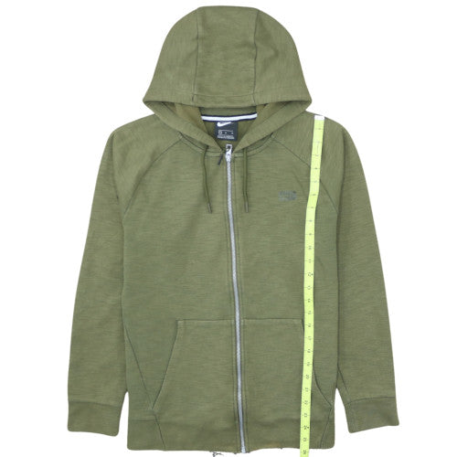 Nike Men's Green Full Zip Hoodie Size M Regular Fit Casual Sportswear